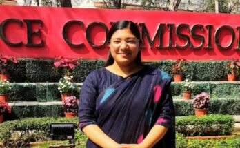 Portrait of Bhoomika Jain from Satna, MP, who secured 331st rank in the UPSC Civil Services Examination 2026.