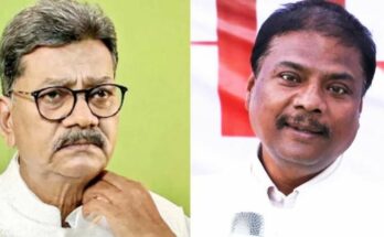 A conceptual image of the Chhattisgarh Legislative Assembly showing opposition members protesting and staging a walkout over the missing persons issue.