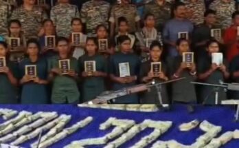 Chhattisgarh Chief Minister Vishnu Deo Sai addressing the public, highlighting the success of development and peace initiatives in the Bastar region.