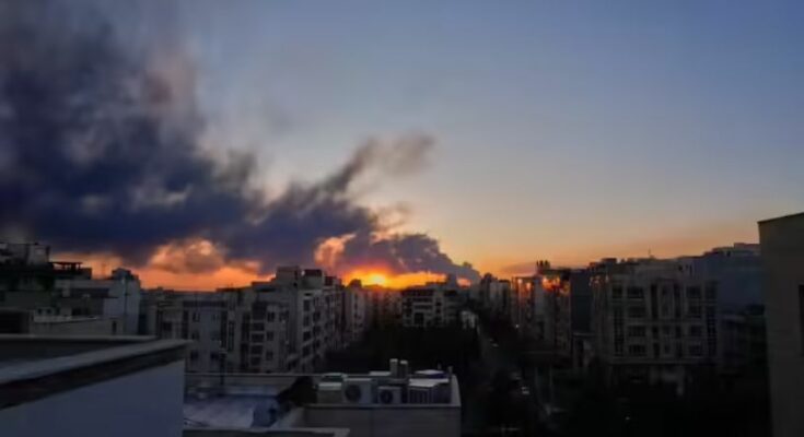 View of the US embassy in Riyadh, Saudi Arabia after an Iran drone strike on a CIA facility.