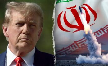 A conceptual geopolitical image showing the flags of the USA and Iran with a strategic map of the Middle East in the background, representing the escalating tensions.