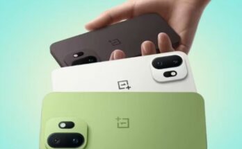 A premium looking conceptual render of the upcoming OnePlus 15T smartphone showcasing its massive 7500mAh battery capability and sleek design.