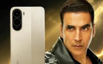 A stylish conceptual image showing the front and back design of the new Poco C85x 5G smartphone with a battery graphic highlighting its massive 6300mAh capacity.