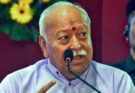RSS Chief Mohan Bhagwat addressing a gathering, highlighting the crucial need for increased social media activism among volunteers.