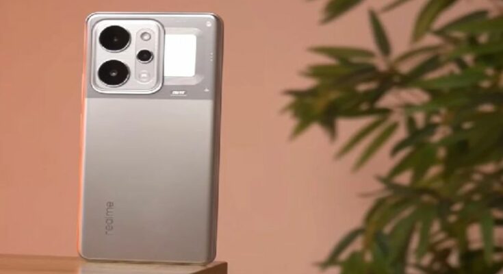 The newly launched Realme Narzo Power 5G smartphone highlighting its massive 10001mAh battery and 144Hz display in a sale promotional banner.