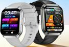 A high-quality conceptual render of the Rollme Vast smartwatch showcasing its curved display and highlighting the massive 1000mAh battery feature.