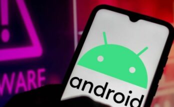 A conceptual image highlighting the Android Security Alert, showing a smartphone screen with a warning sign, surrounded by glowing red binary code and a hacker silhouette, representing the zero-click vulnerability.