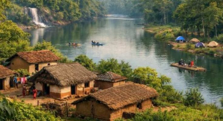 छत्तीसगढ़ के खूबसूरत पर्यटन स्थल, पहाड़ और सतरेंगा का नीला पानी