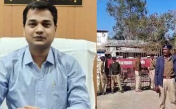 A conceptual image showing police investigation and a legal gavel, highlighting the 3-day police remand of the former SDM in the Hanspur murder case.