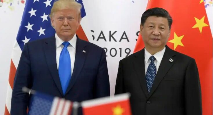 अमेरिकी राष्ट्रपति डोनाल्ड ट्रंप और चीनी राष्ट्रपति शी जिनपिंग का प्रतीकात्मक चित्र