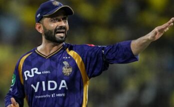 कोलकाता नाइट राइडर्स के कप्तान अजिंक्य रहाणे का निराश और परेशान चेहरा