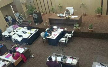 रायपुर नगर निगम की सामान्य सभा में चर्चा करते महापौर और पार्षद