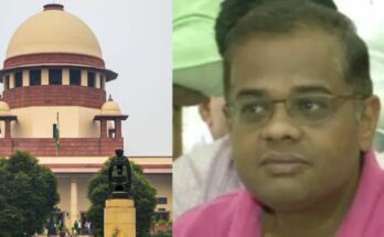 सुप्रीम कोर्ट का भवन और बैकग्राउंड में अमित जोगी का चिंतित चेहरा