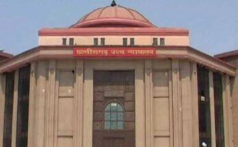 छत्तीसगढ़ हाई कोर्ट की इमारत और भाजपा विधायक रामकुमार टोप्पो का प्रतीकात्मक चित्र