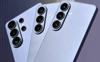 A conceptual image showing the upcoming Samsung Galaxy S26 FE smartphone with its sleek design, highlighting leaked specs like a 50MP camera and Exynos 2500 processor.