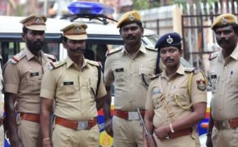 A conceptual image highlighting the Tamil Nadu Custodial Death Case, showing a judge's gavel beside the emblem of the Tamil Nadu Police, symbolizing the historic death sentence verdict by the Madurai court.