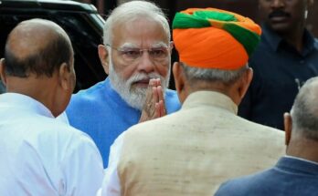 संसद भवन और महिला आरक्षण बिल के समर्थन में BJP सांसदों का प्रतीकात्मक चित्र