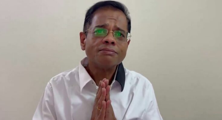 A conceptual image highlighting the Amit Jogi Supreme Court Hearing, showing a judge's gavel, legal documents, and the Supreme Court building representing the Jaggi murder case trial.