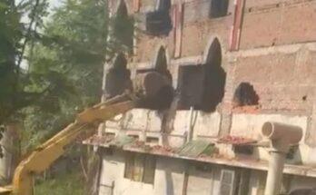 St. Paul School Raipur Bulldozer Action