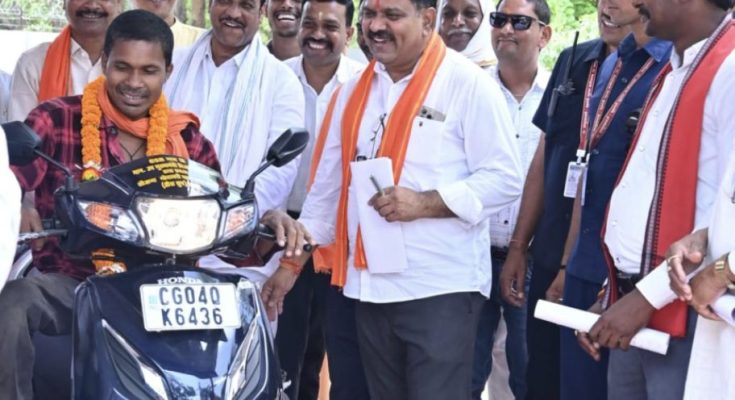 Vijay Sharma gifts scooty